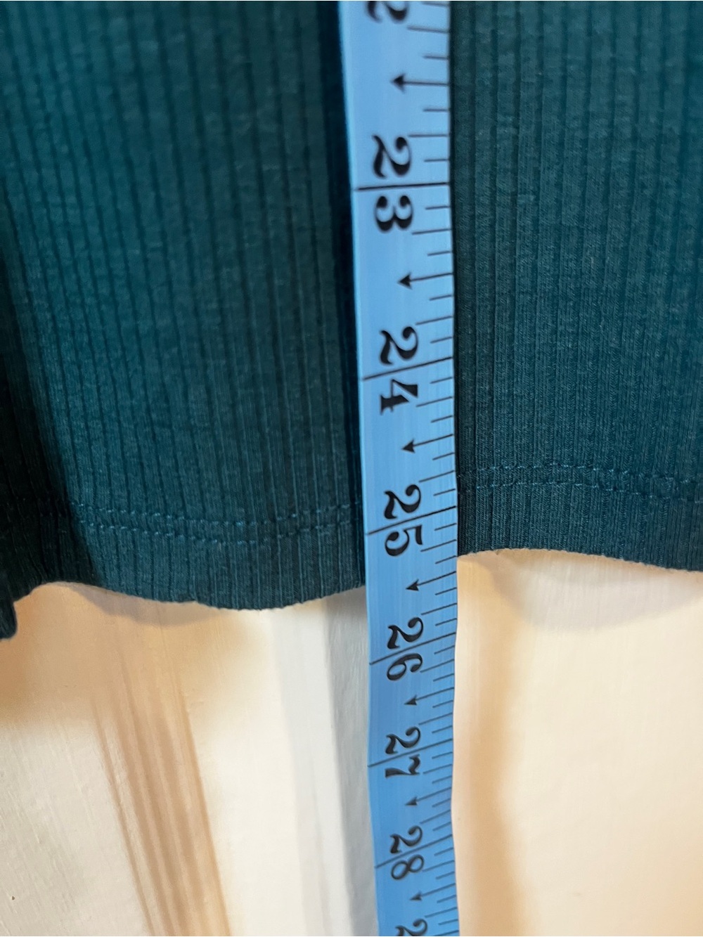 torrid Teal Ribbed Button-Front Cold-Shoulder Top - Picture 6 of 6